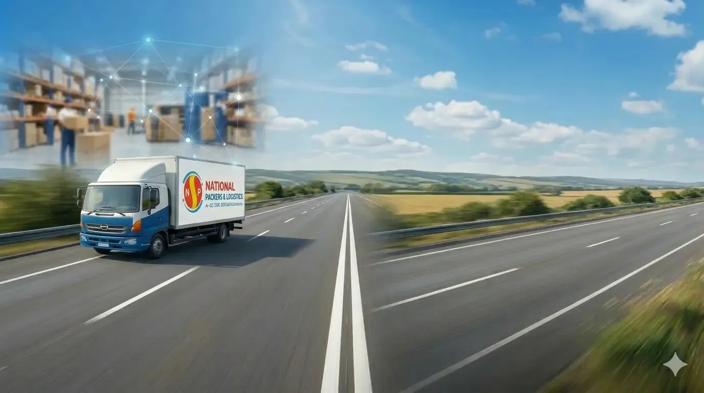 Moving truck background